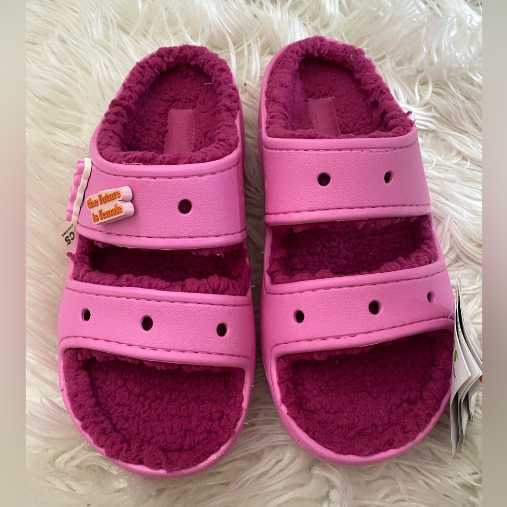 Pink Crocs
